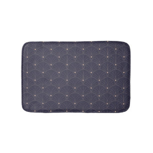 Elegant art nouveau, minimalist pattern. bath mat