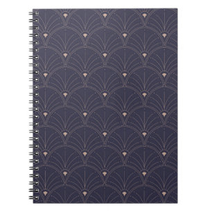 Elegant art nouveau, minimalist pattern. notebook