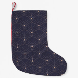 Elegant art nouveau, minimalist pattern. small christmas stocking