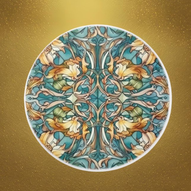 elegant art nouveau pattern ceramic knob (Creator Uploaded)