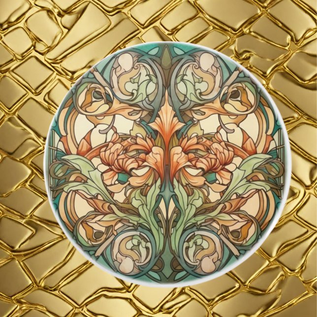 elegant art nouveau pattern ceramic knob (Creator Uploaded)