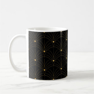 Elegant art nouveau seamless pattern. Abstract min Coffee Mug
