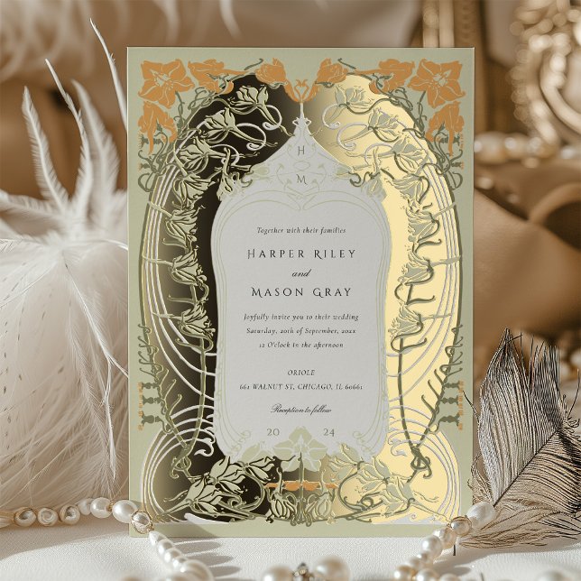 Elegant Art Nouveau Wedding Floral Design (Creator Uploaded)