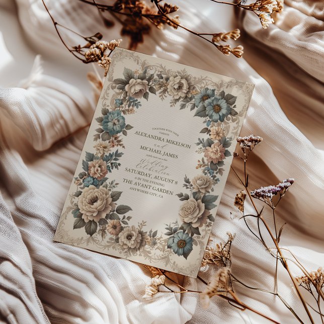 Elegant Art Nouveau Wedding Invitation (Creator Uploaded)