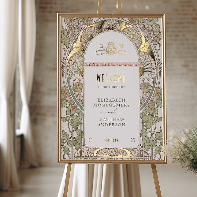 Elegant Art Nouveau Welcome Sign (Creator Uploaded)