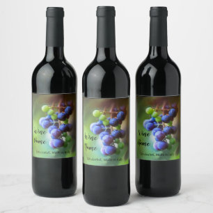 Elegant art wine label