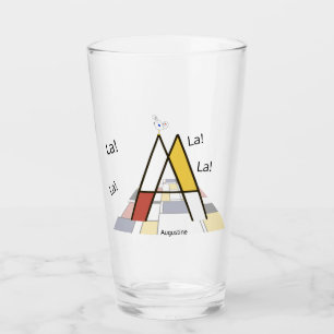 Elegant artistic letter monogram. Letter A Glass