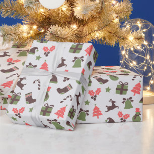 Elegant Artistic Monogram Seasonal Bachelor Party Wrapping Paper