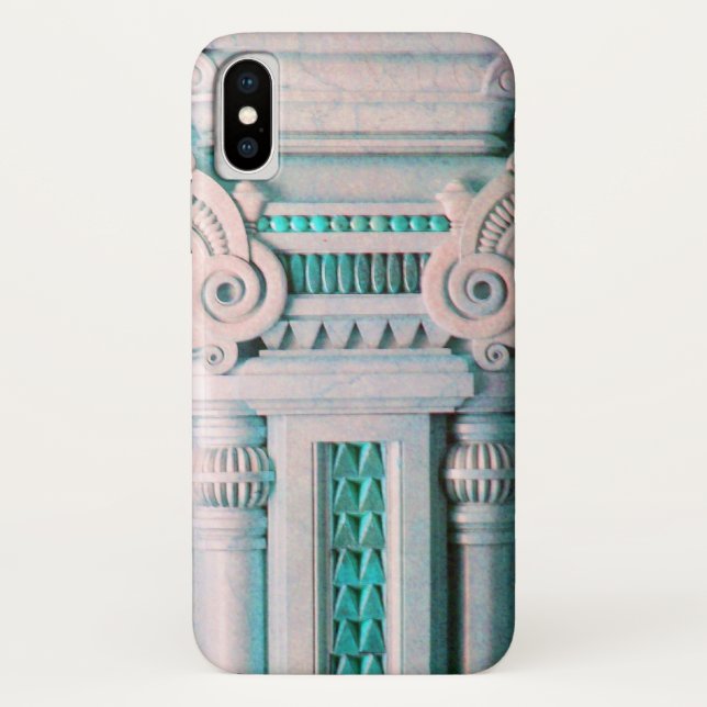 ELEGANT ARTISTIC PINK BLUE MARBLE DECOR Case-Mate iPhone CASE (Back)