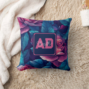 Elegant Artistic Rose Family Pillow