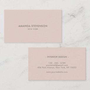 Elegant ash and beige professional business card