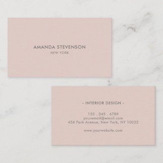 Elegant ash and beige professional business card