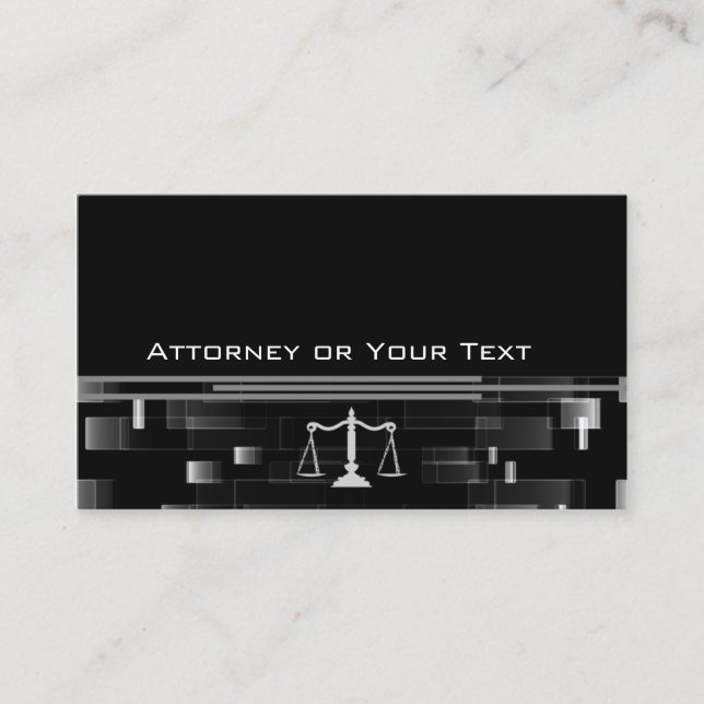Elegant Attorney Business Card (Front)