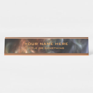 Elegant Aurora Desk Name Plate