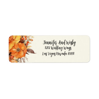 Elegant Autumn Floral Wedding