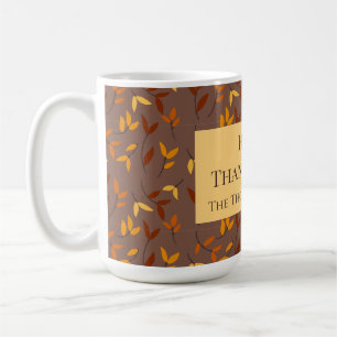 Elegant Autumn Leaf Coffee Mug