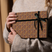 Elegant Autumn Leaf Wrapping Paper