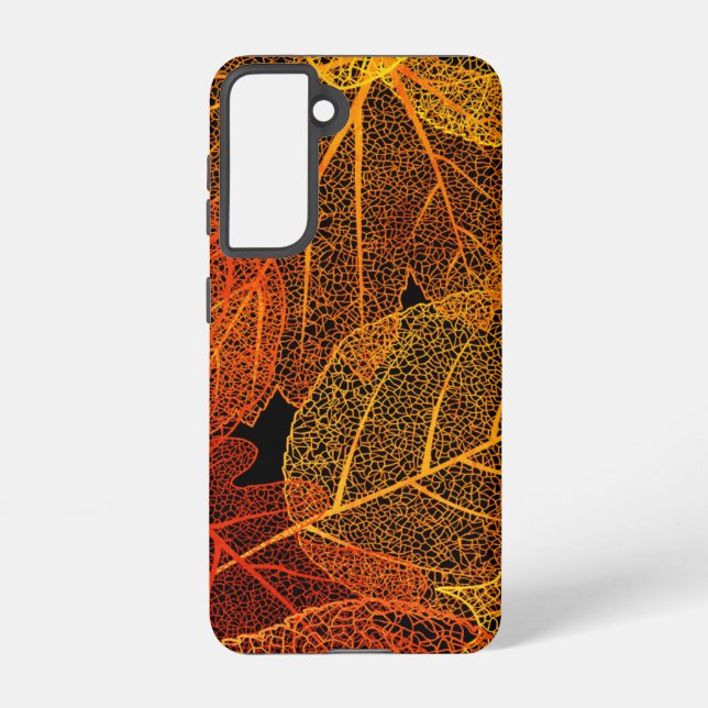 Elegant Autumn Leaves   Samsung Galaxy S21 Case (Back)