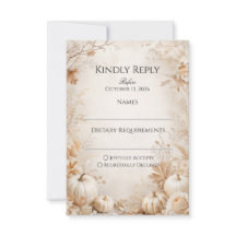 Elegant Autumn Pumpkin Wedding