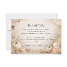 Elegant Autumn Pumpkin Wedding