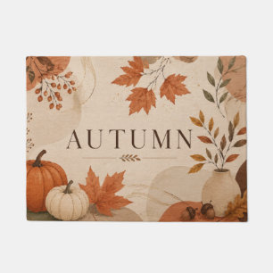 Elegant Autumn Pumpkins Doormat