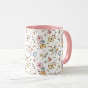 Elegant Autumn Watercolor Pattern Mug