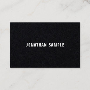 Elegant B&W Plain Clean Professional Luxury Modern Business Card