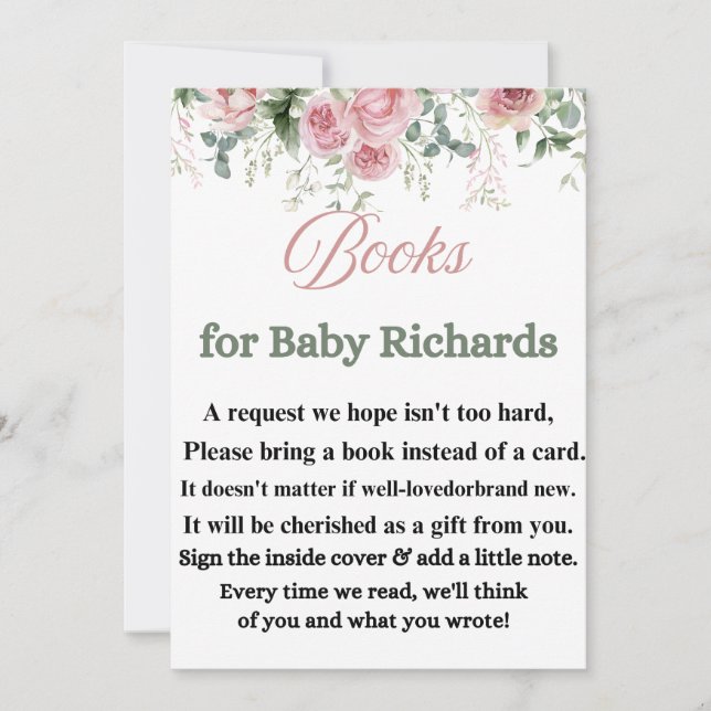 Elegant Baby Celebration Invite (Front)