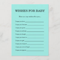 Elegant Baby & Co Black Teal Baby Shower