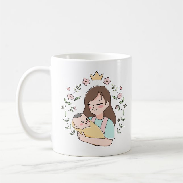 Elegant Baby Coffee Mug | baby loading (Left)