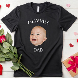 Elegant Baby Face Personalised Child Photo Mum Dad T-Shirt
