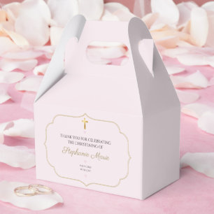 Elegant Baby Girl Christening Favour Box - Baptism