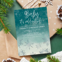 Elegant Baby Its Cold Outside Baby Shower 