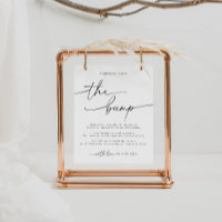 Elegant Baby Shower A Message From The Bump Sign