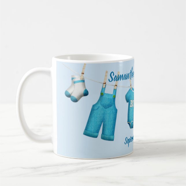 Elegant Baby Shower Coffee Mug Party Favour (Left)