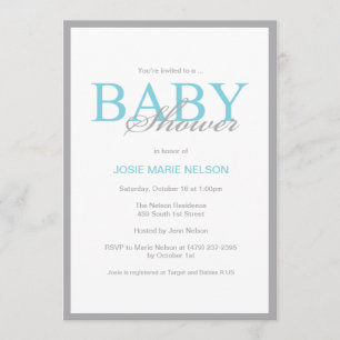 'Elegant Baby Shower' Invitation