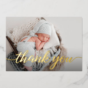 Elegant Baby shower photo thank you Script