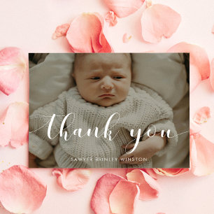 Elegant Baby shower Thank You Postcard