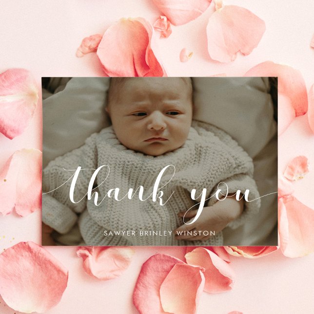 Elegant Baby shower Thank You Postcard (Creator Uploaded)