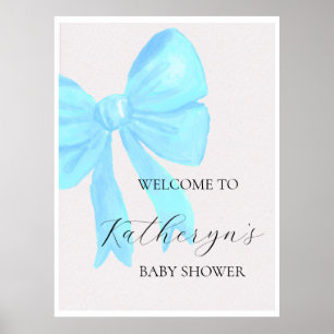 Elegant Baby Shower Welcome Poster