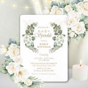Elegant Baby Sprinkle Gender Neutral baby Shower  Invitation