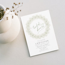 Elegant Baby's Breath Wreath Bridal Shower