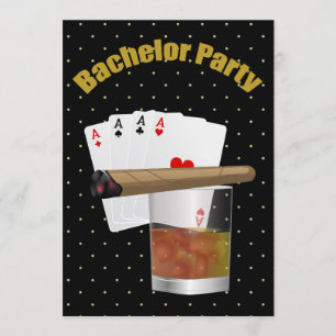 Elegant Bachelor Party Invitation