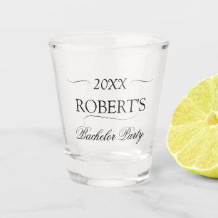 Elegant Bachelor Party Shot Glass