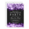 Elegant Bachelorette Party Sparkling Lights Purple