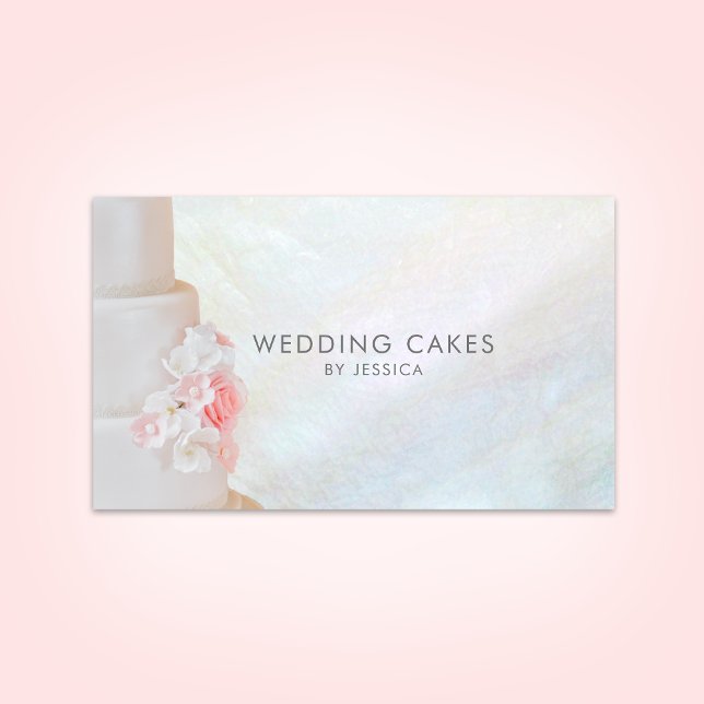Elegant Baker Wedding Cake Business Card (Creator Uploaded)