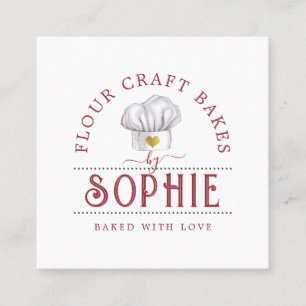 Elegant Baker's Logo Business Card
