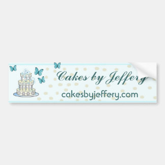 Elegant Bakery Bumpersticker Bumper Sticker