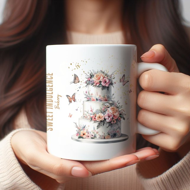 Elegant Bakery Cake Promotional  Coffee Mug (Creator Uploaded)