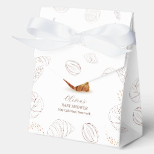 Elegant Bakery Pastry Bun In The Oven Baby Shower Favour Box